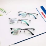 Gọng kính cận Hanxue 00576 Titanium mắt mèo - Nữ