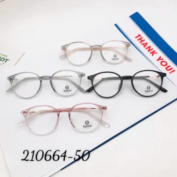 Gọng kính cận Tazuna 210664 Nhựa tròn - Nữ