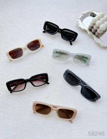 Kính mát 58246 Nhựa Acetate Chữ nhật - Nữ