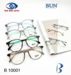 Gọng kính cận Bun B10001 nhựa tròn - Nữ