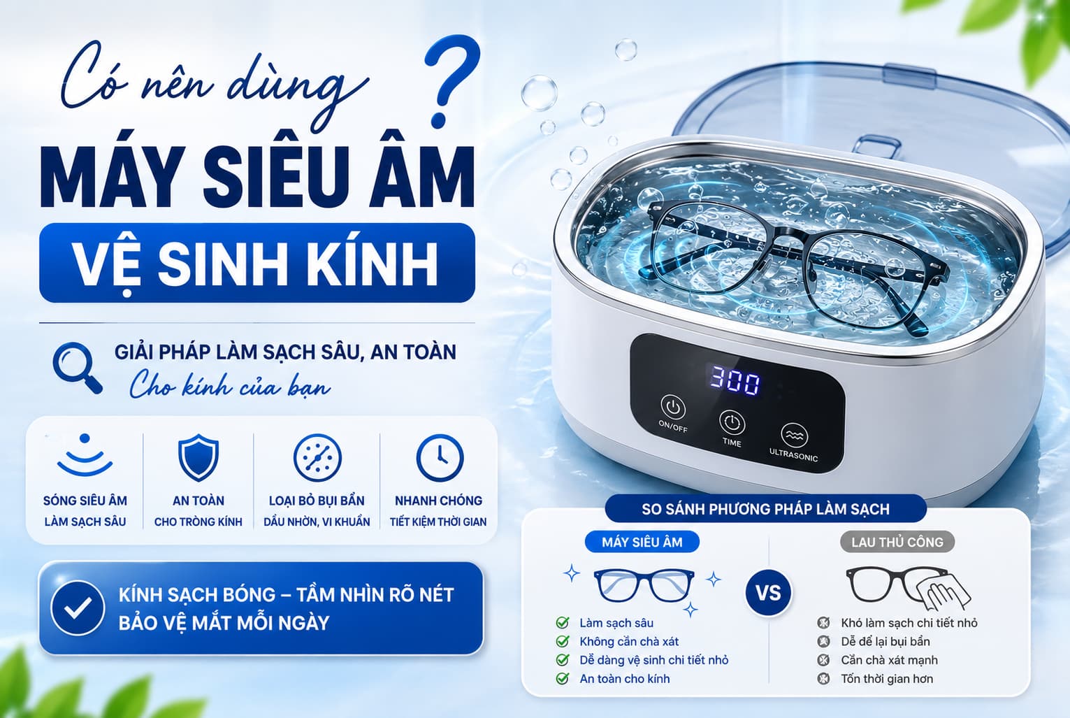 Co nen dung may sieu am ve sinh kinh