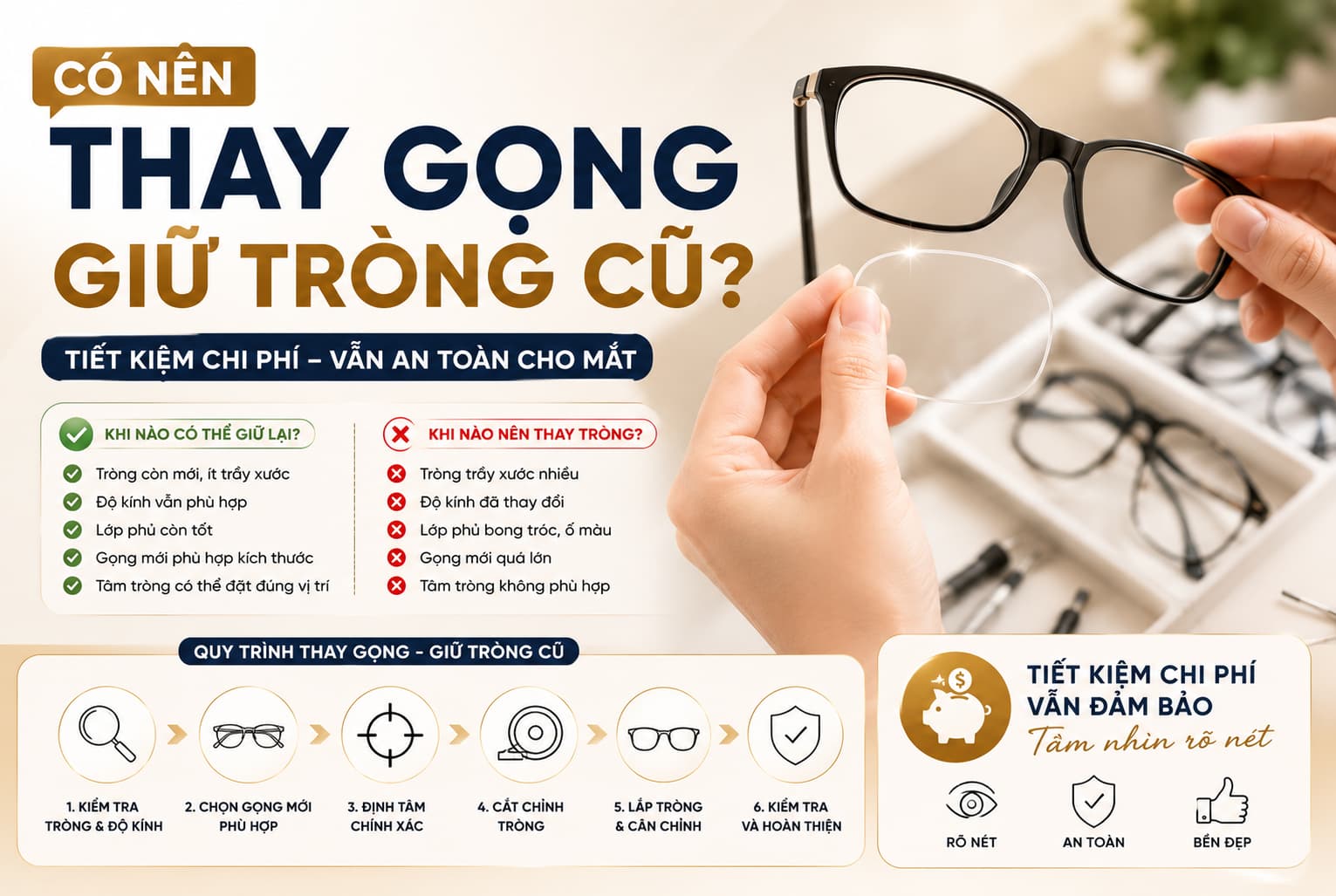 Co nen thay gong ma giu trong cu