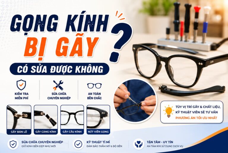 Gong kinh bi gay co sua duoc khong