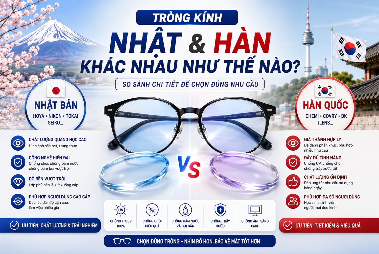Trong kinh Nhat va Han khac nhau nhu the nao